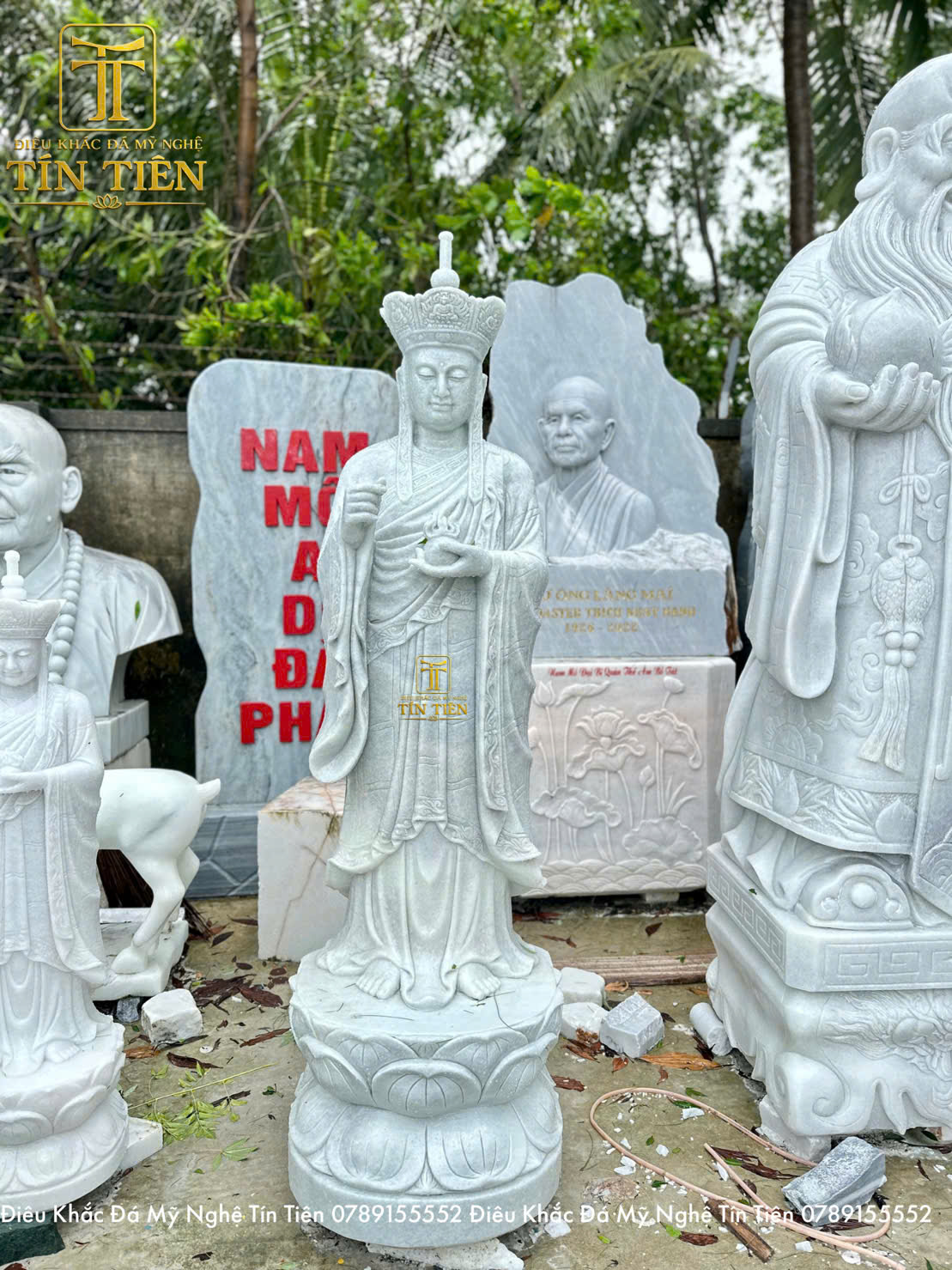 Tượng Địa Tạng Vương Bồ Tát Bằng Đá