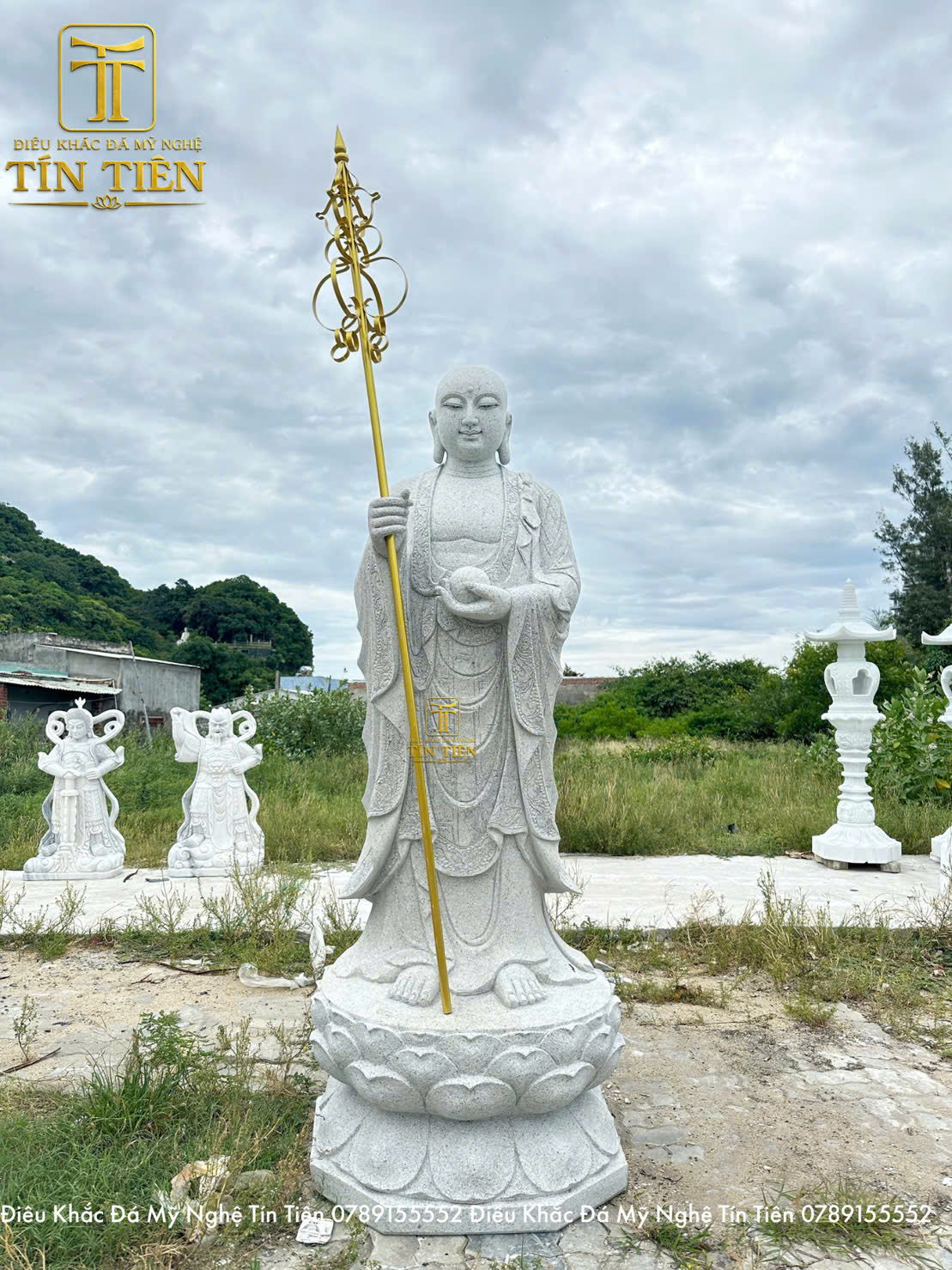 Tượng Địa Tạng Vương Bồ Tát Bằng Đá