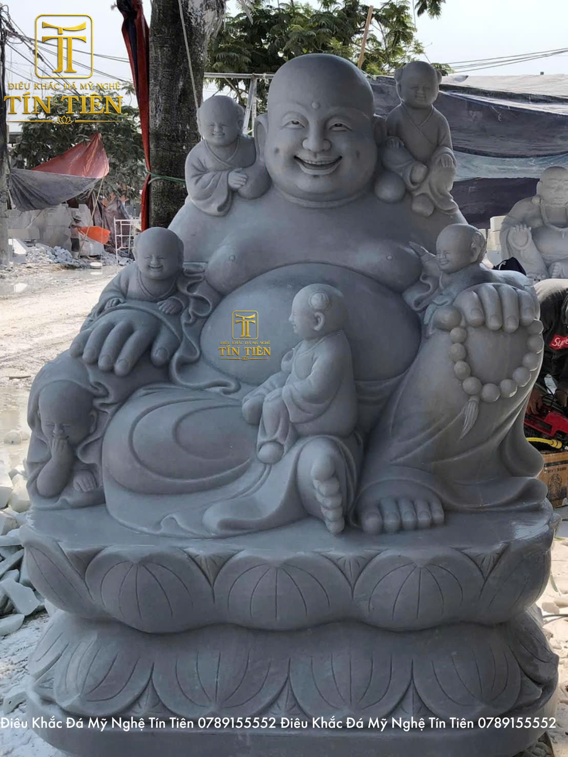 Tượng Phật Di Lặc Bằng Đá