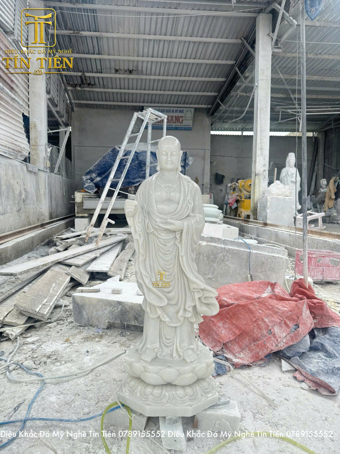 Tượng Địa Tạng Vương Bồ Tát Bằng Đá