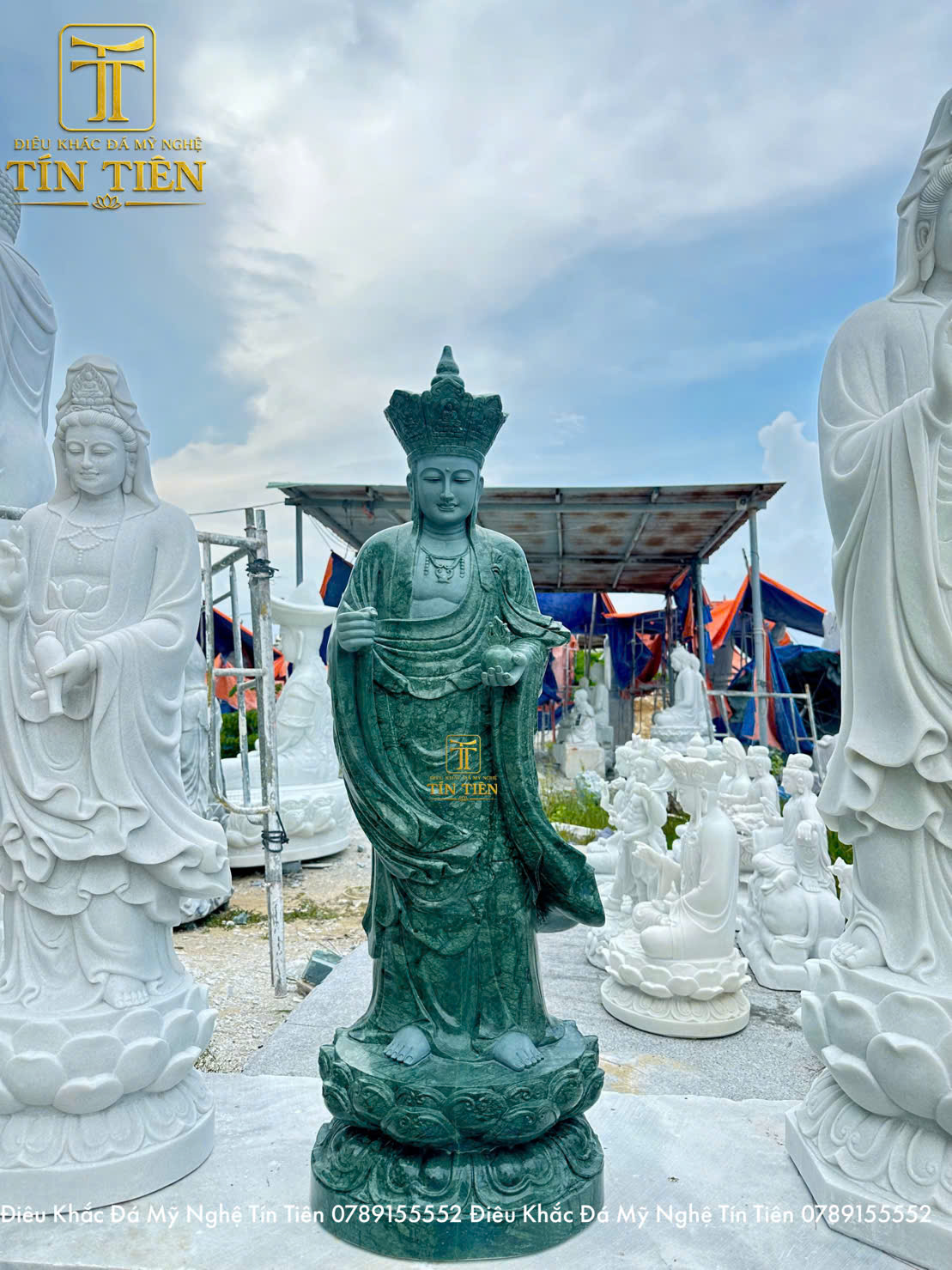 Tượng Địa Tạng Vương Bồ Tát Bằng Đá
