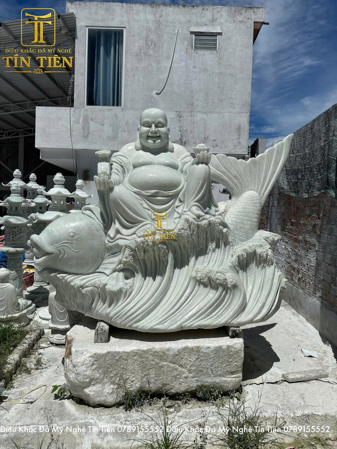 Tượng Phật Di Lặc Bằng Đá