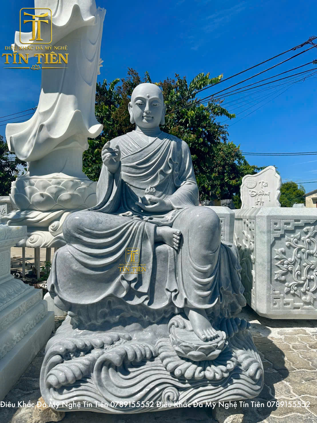 Tượng Địa Tạng Vương Bồ Tát Bằng Đá