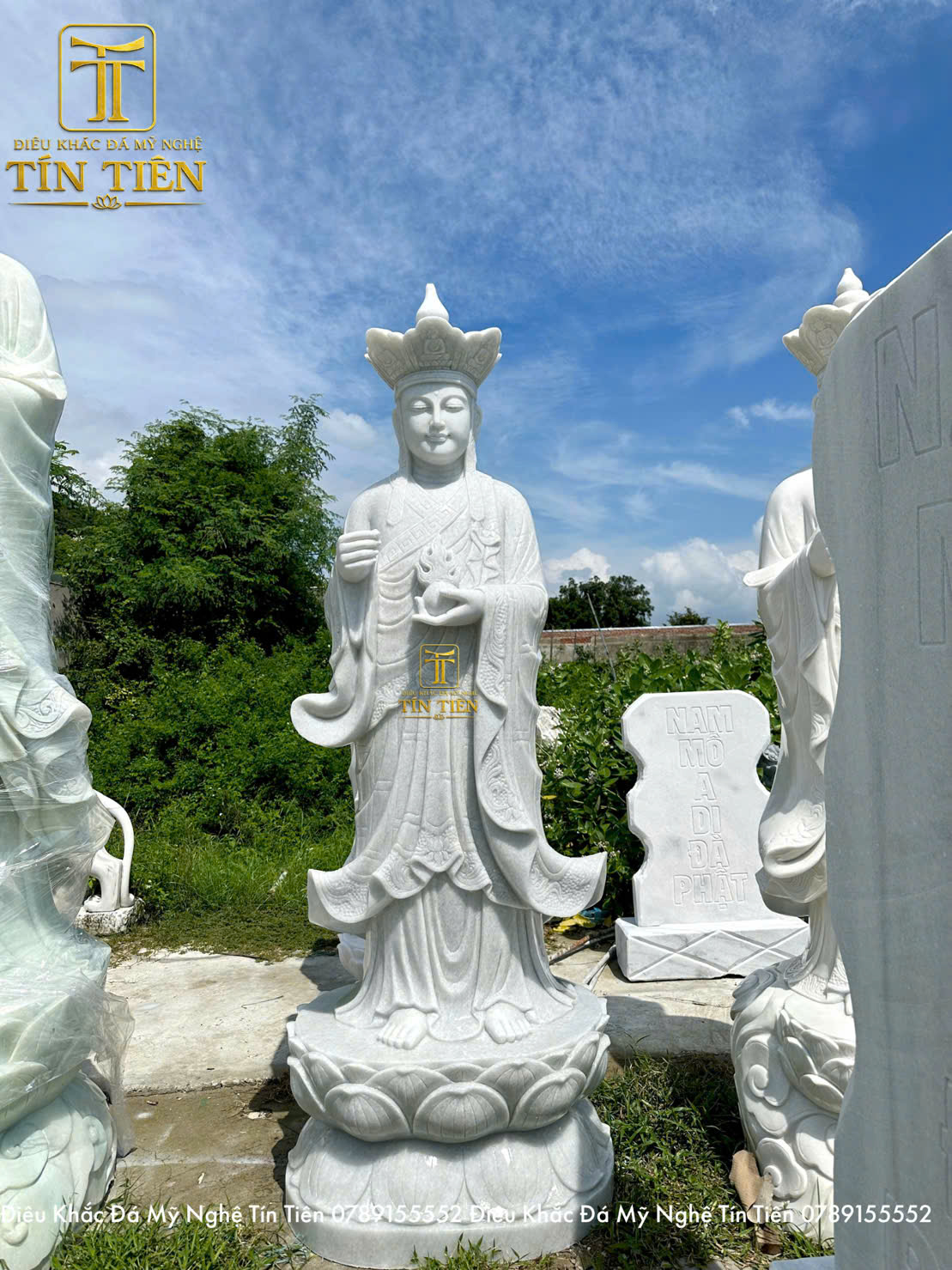 Tượng Địa Tạng Vương Bồ Tát Bằng Đá