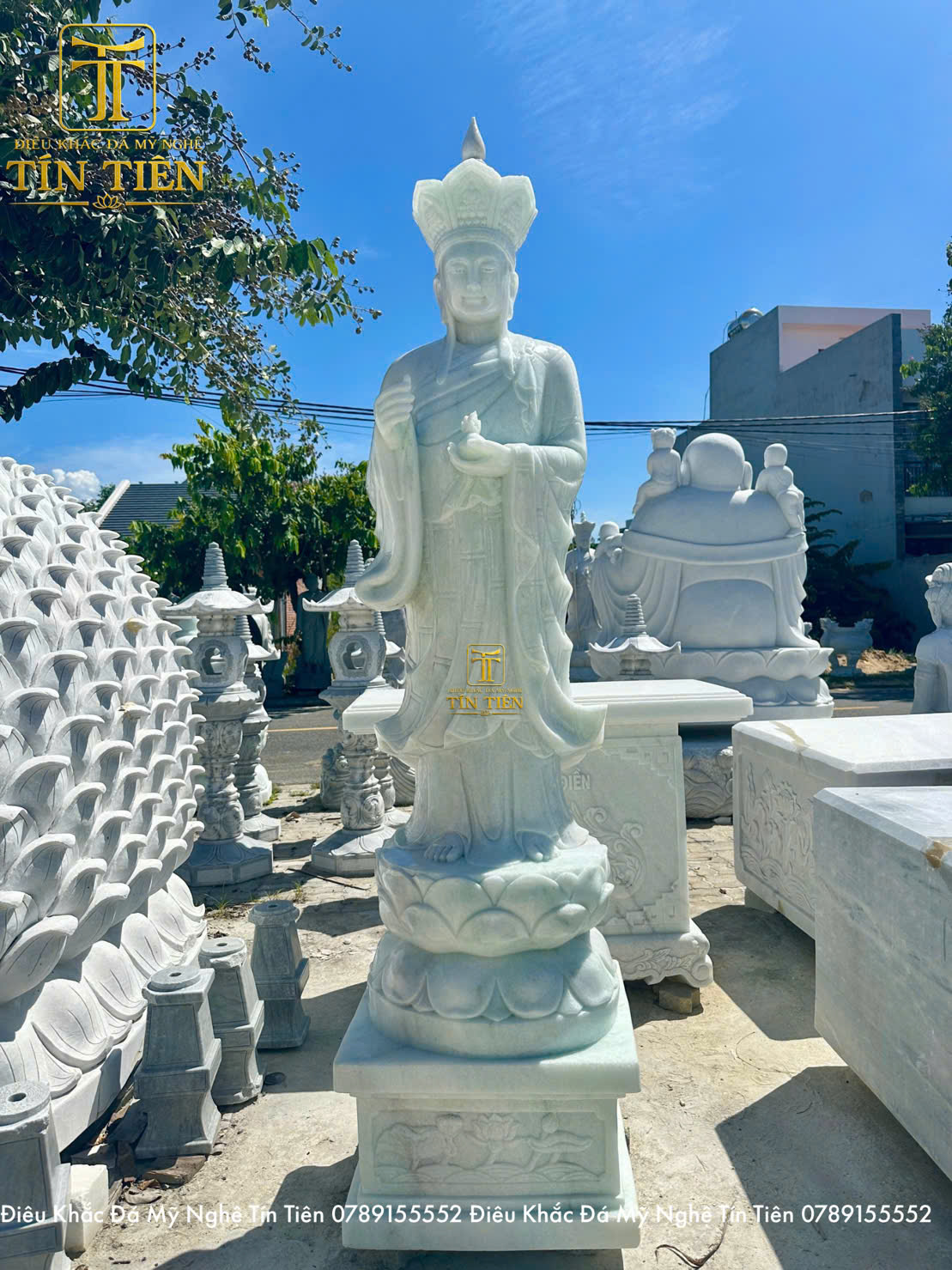 Tượng Địa Tạng Vương Bồ Tát Bằng Đá