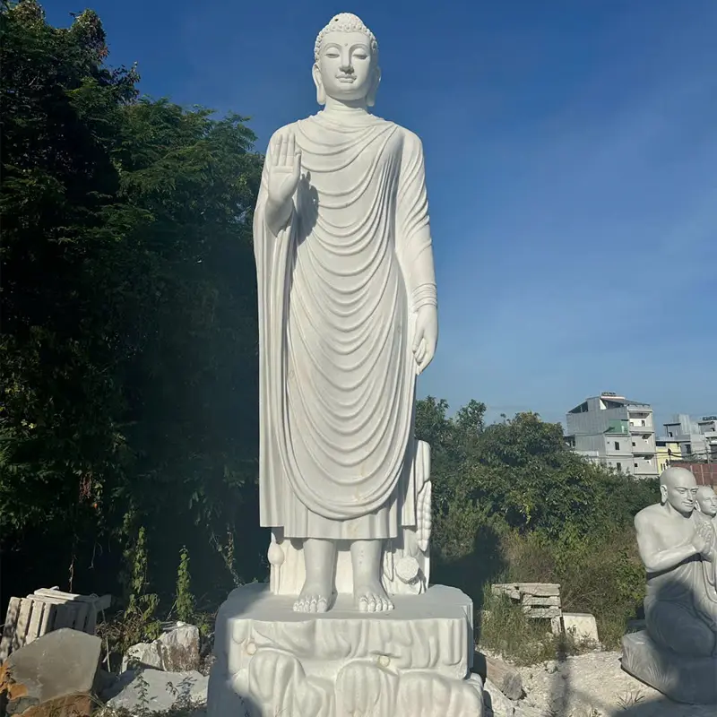 Tượng Phật Thích Ca Ban Phước Đá Tự Nhiên