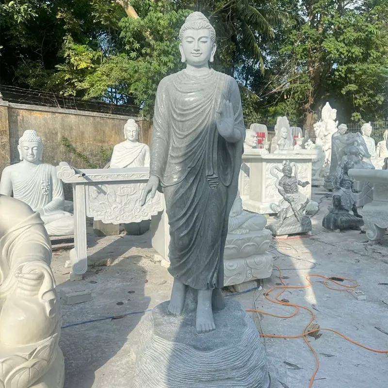 Tượng Phật Thích Ca Đứng Bằng Đá Tự Nhiên
