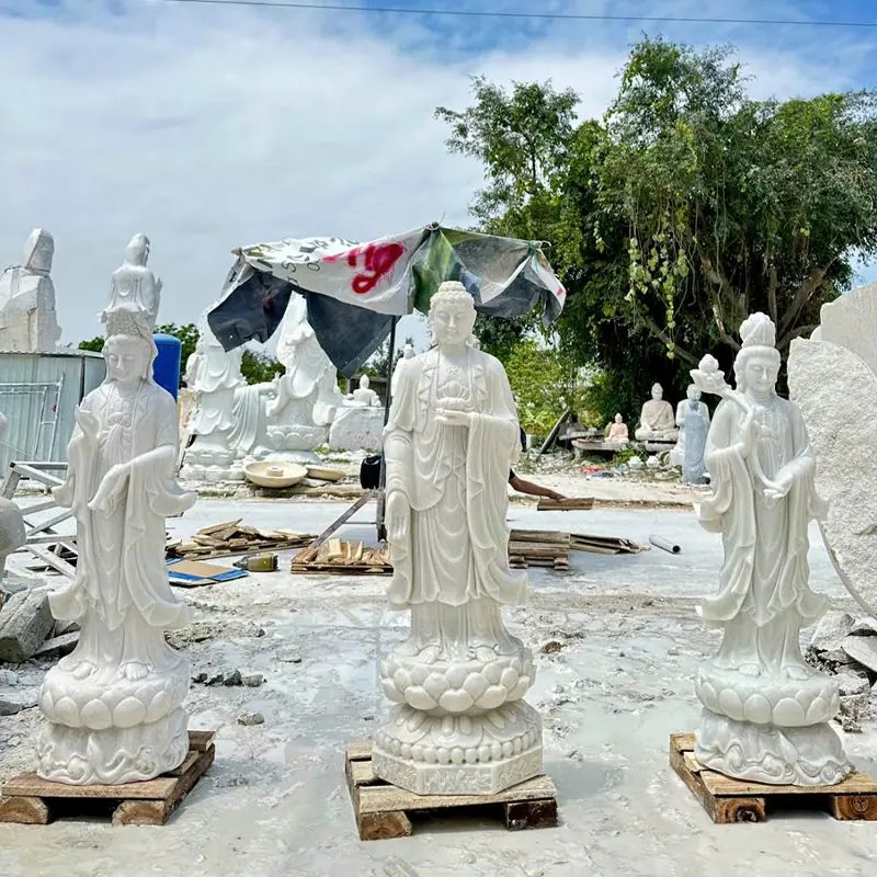 Tượng Tây Phương Tam Thánh Bằng Đá