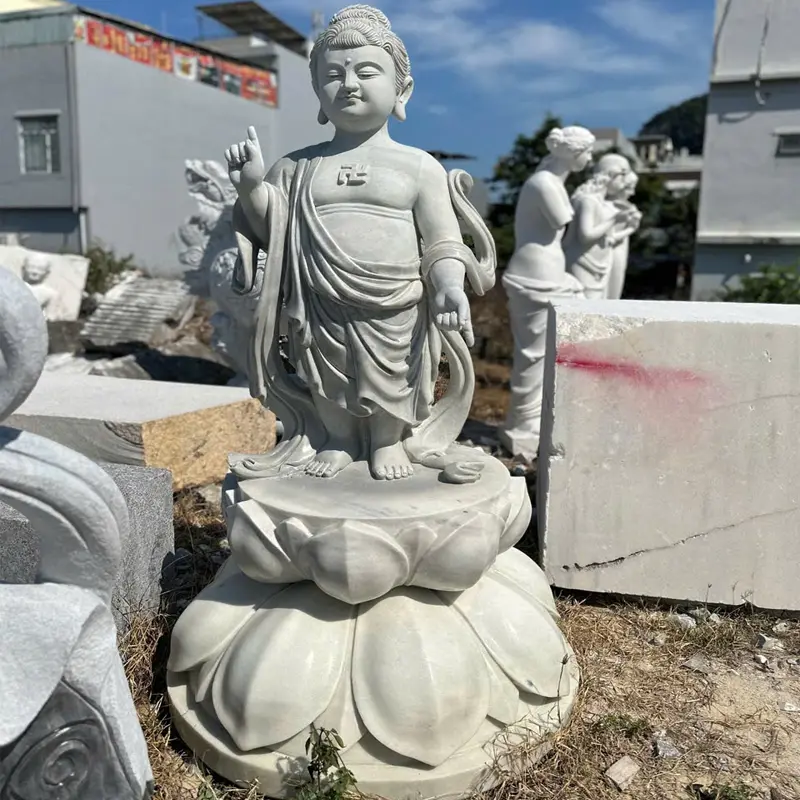 Tượng Phật Đản Sanh Đứng Đài Sen