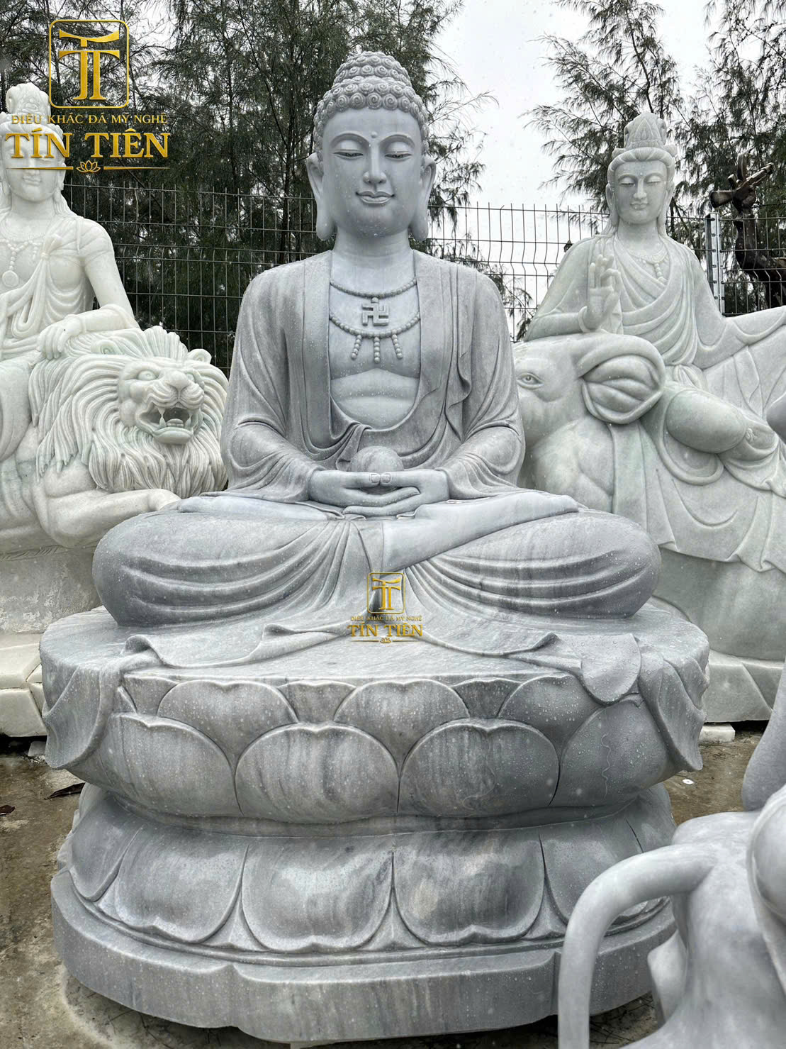 Tượng phật a di đà bằng đá