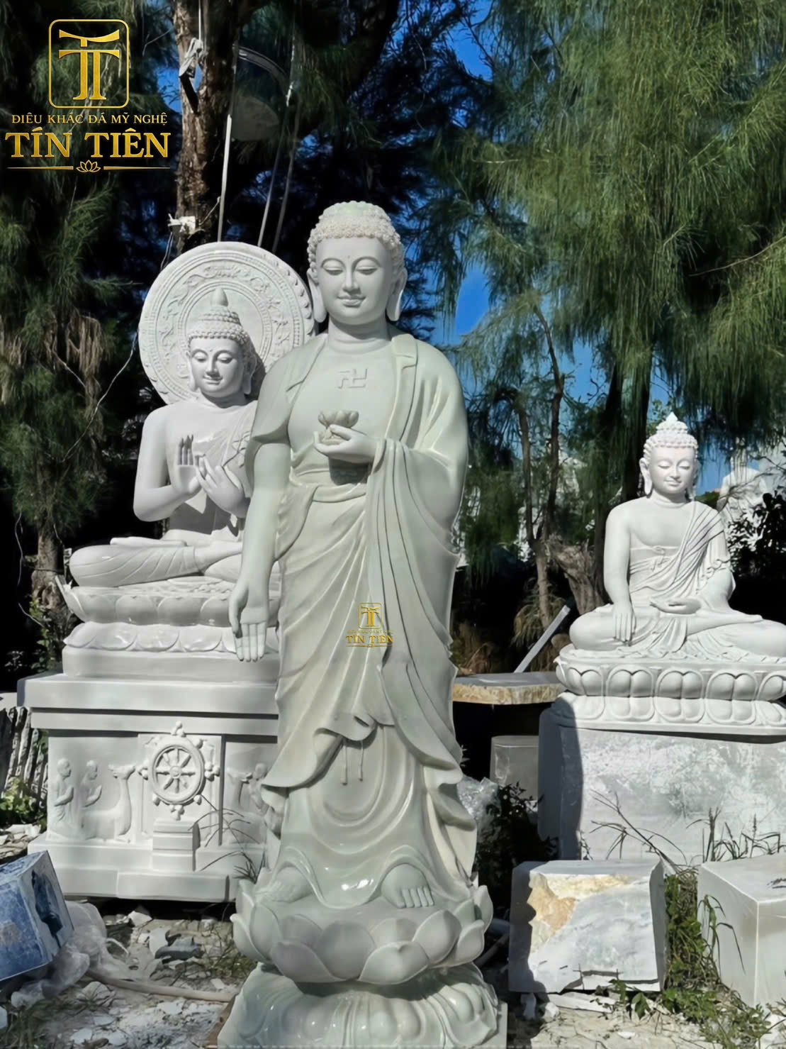 Tượng phật a di đà bằng đá