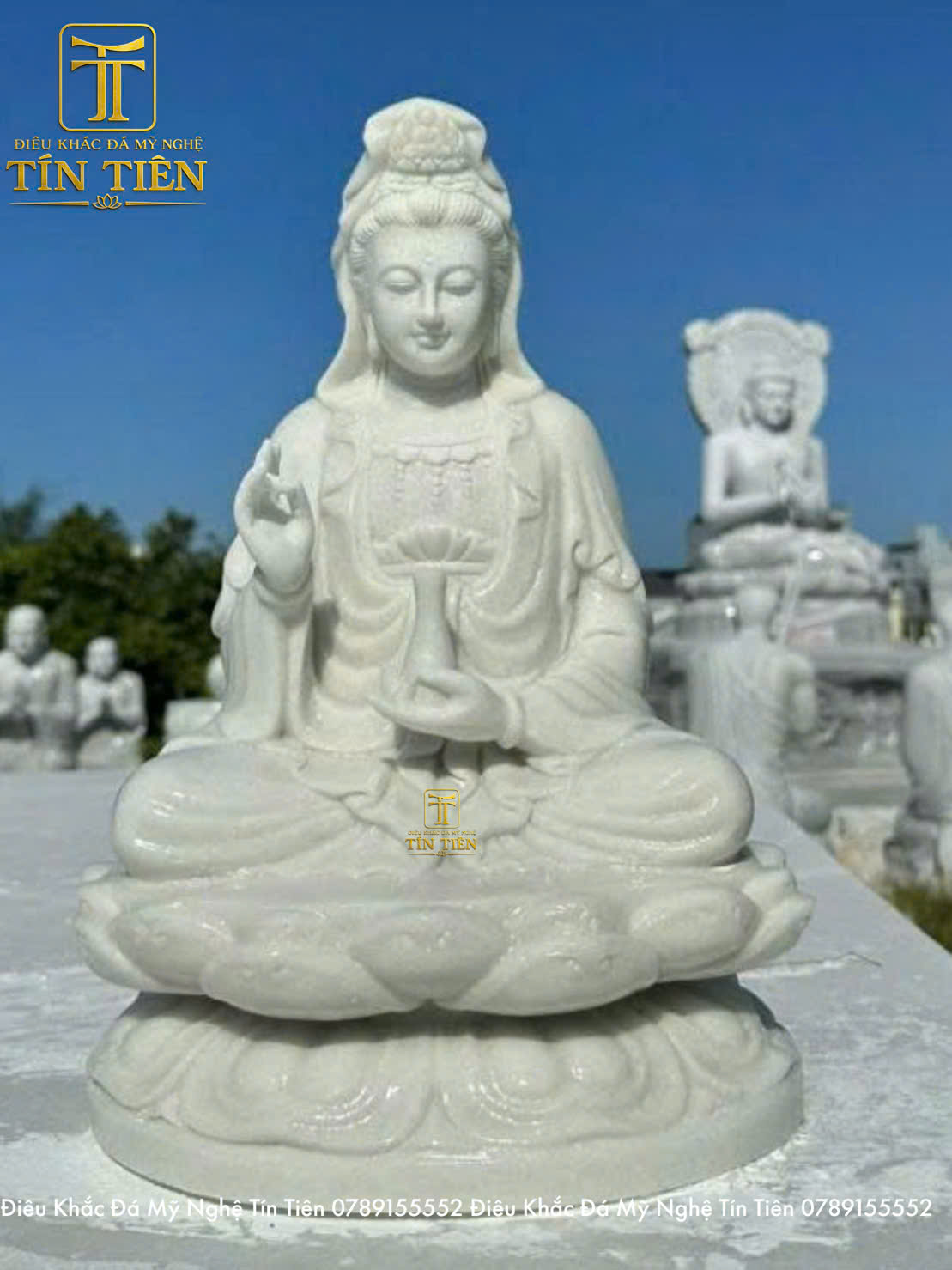 Tượng Quan Thế Âm bồ tát bằng đá